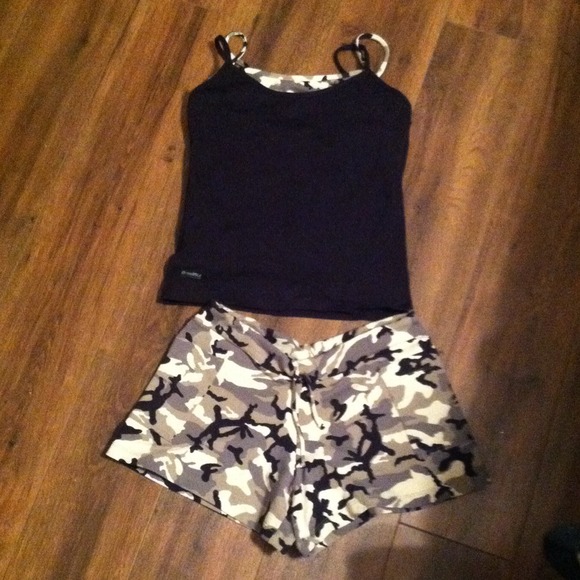 Workout top and shorts