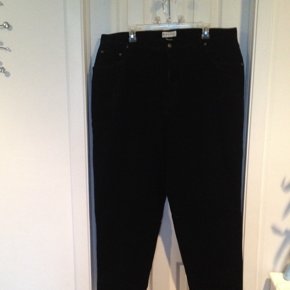 Black Velvet Pants. - Picture 2 of 4