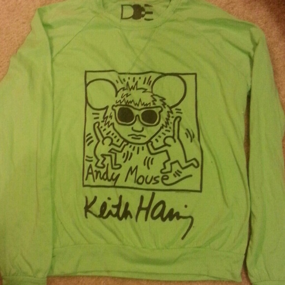Keith Haring Neon Light Sweatshirt!