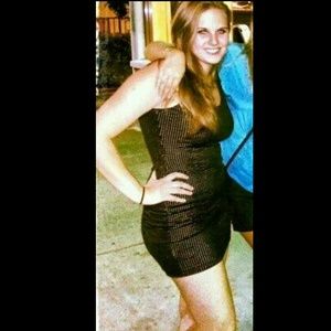 Hot Gold Studded Black Dress