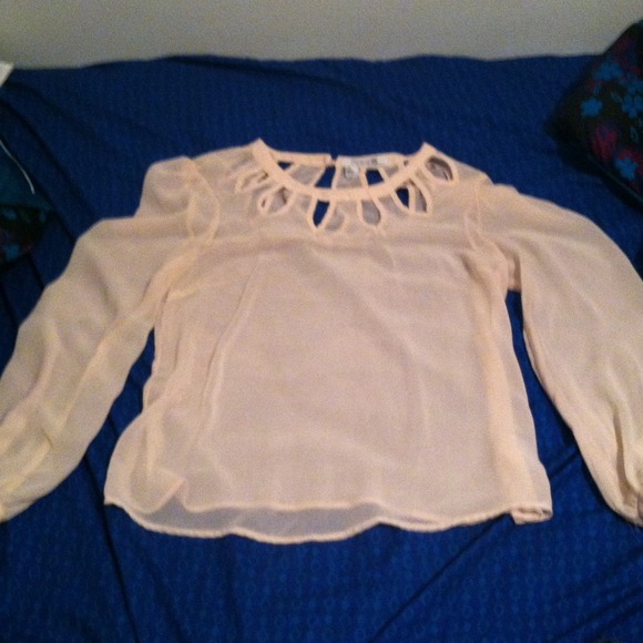 Sheer beige top