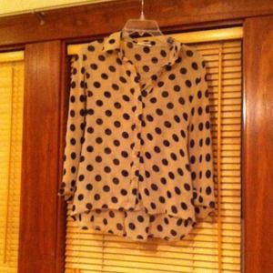 Adorable sheer button up