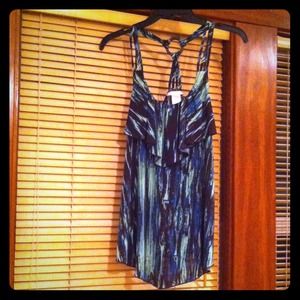 Flowy cinch back top