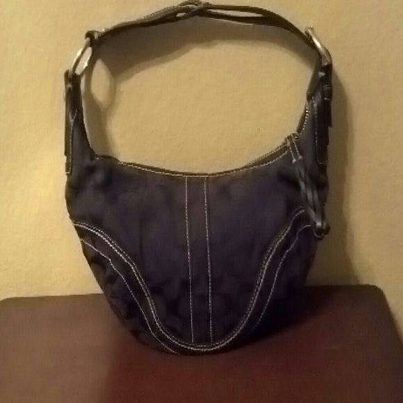Authentic black coach handbag