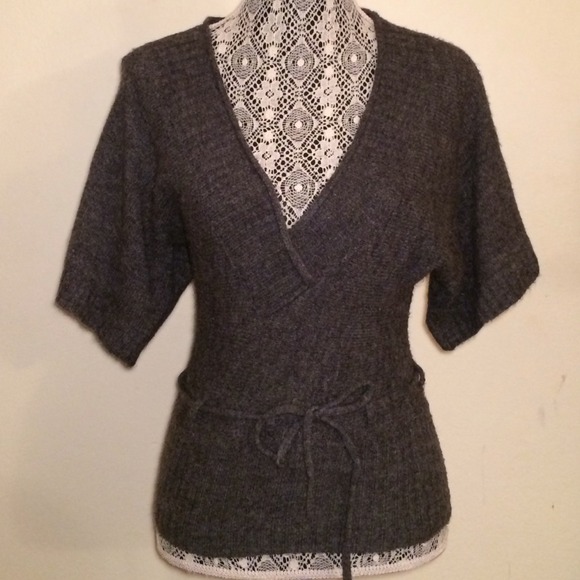 Sweaters - Grey Dolman Sleeve Sweater
