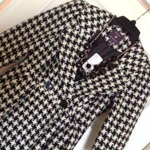Houndstooth Peplum Blazer