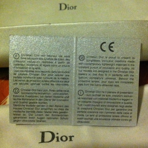 Authentic Christian Dior Sunglasses