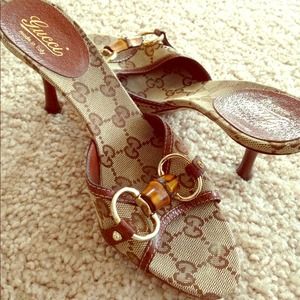 Brown GUCCI sandals for sale! Size 5.5!!