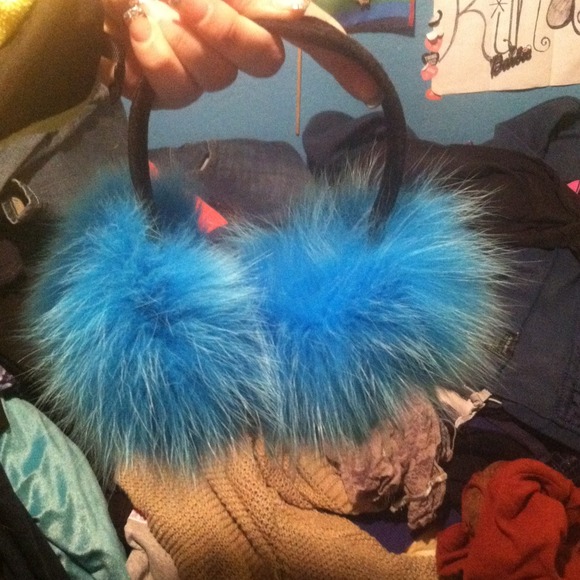 Ear muffs real rabbit fur