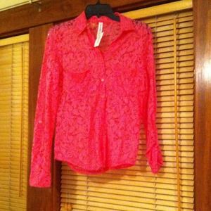 Pink all-lace coverup