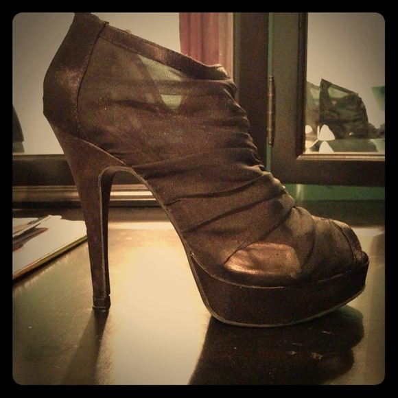 Mesh top heels