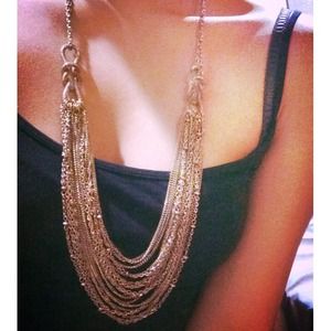 Gold Knot & Layer Chain Necklace