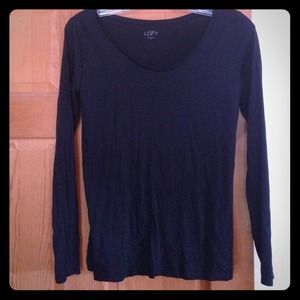 LOFT top. In deep navy blue. LIKE NEW! Sale!