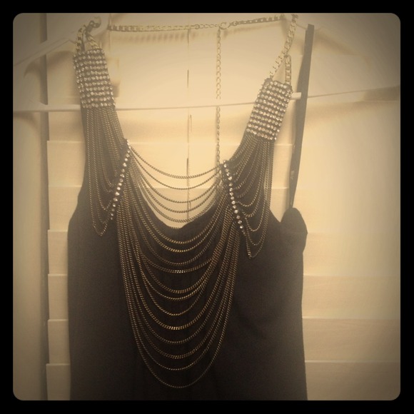 Sky Chain Rhinestone Halter