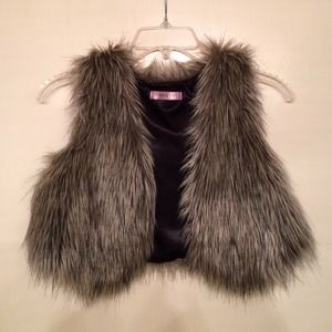 Faux fur vest