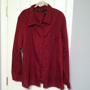 Burgundy button down