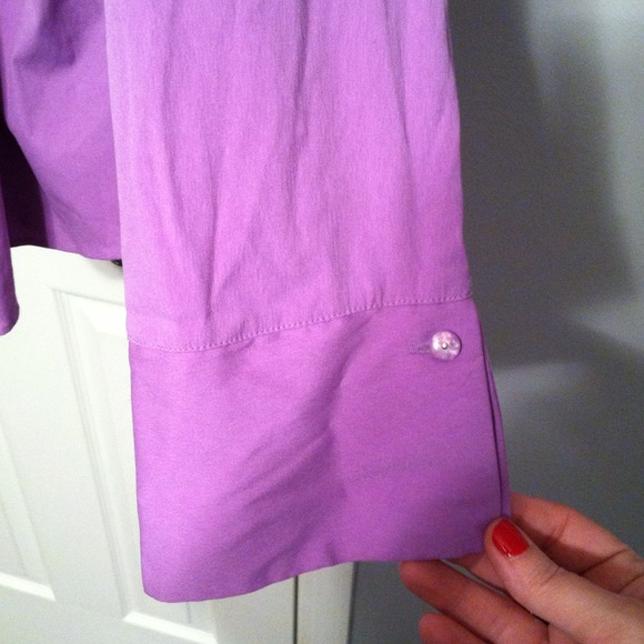 Lavender button down - Picture 2 of 3