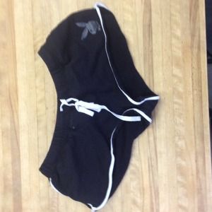 Black playboy shorts