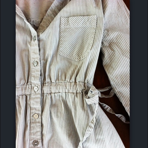 Sold!! Boyfriend style pinstripe shirt-dress
