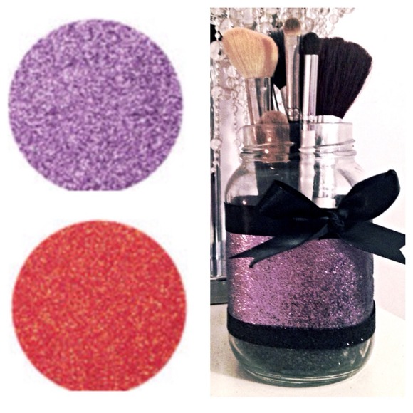 Handmade glitter cosmetic brush holder! - Picture 2 of 2