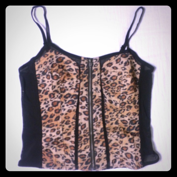 Mesh cheetah top