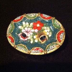 Mosaic Glass Brooch