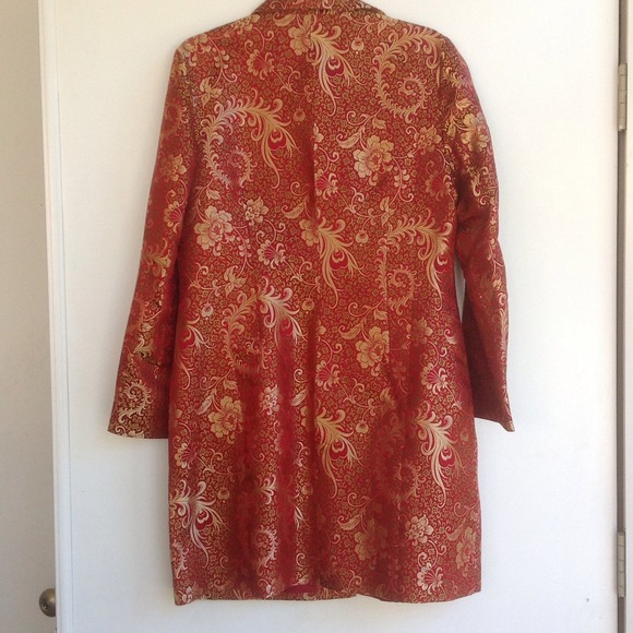 Embroidered Red + Gold Jacket - Picture 4 of 4