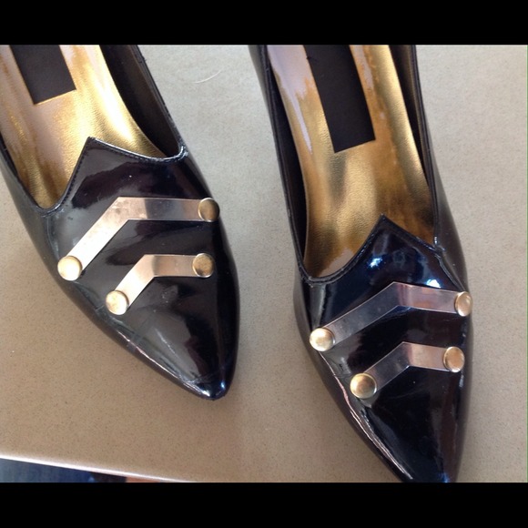 Vintage black patent leather shoes