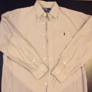 Tan Polo Ralph Lauren long sleeve shirt