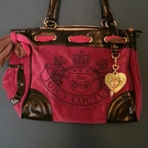 RESERVED! Juicy couture velour bag & VS leggings