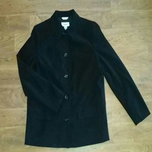 Talbots petite polyester black blazer
