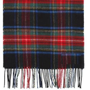 Reddish Christmas Plaid Cashmere Scarf