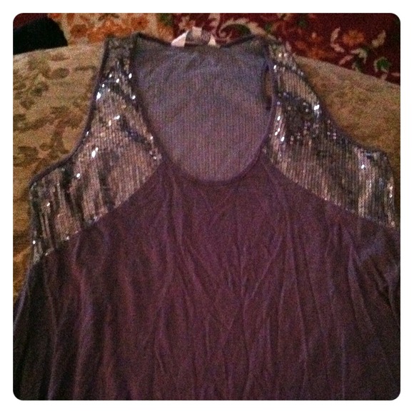 Glitter detailed top