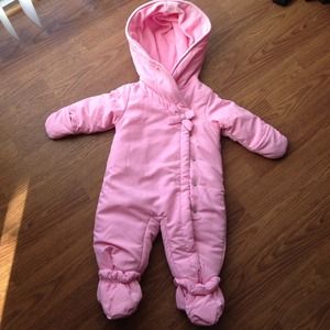 First impression baby girl snowsuit