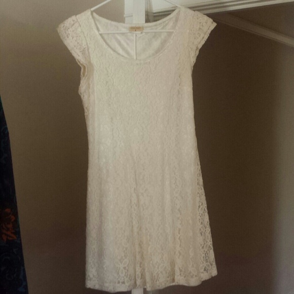 Cream lace dress