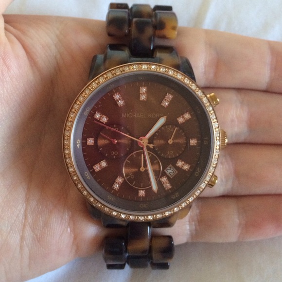 Michael Kors Tortoise Glitz Watch ⌚️