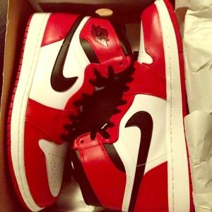 Jordan Retro 1's. Black, white and red