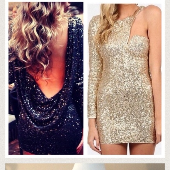 Black Elegant sequin dress/NEW/ fits like a medium