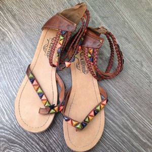Beaded gladiator sandals