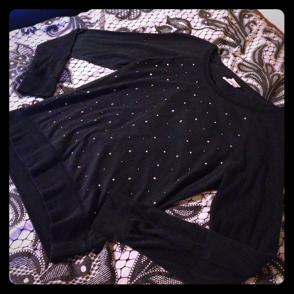 SOLD ✨Bling Black Victorias Secret Sweater✨