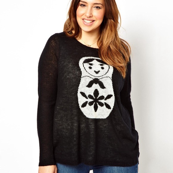 ASOS Curve Russian Doll Sweater