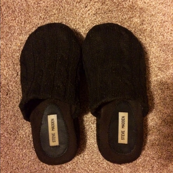 Steve Madden Dark Brown Platform Slip Ons