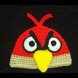 red angry birds hat for ages 5-9 y/o