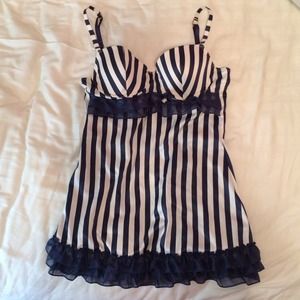 🐚ON HOLD🐚VS striped babydoll &garter belt