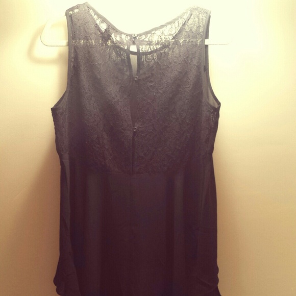SOLD ❎❎❎Lace Chiffon Tank Top - Picture 1 of 2