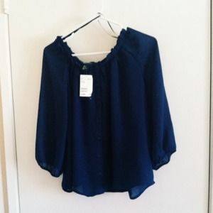 Blue loose top by H&M