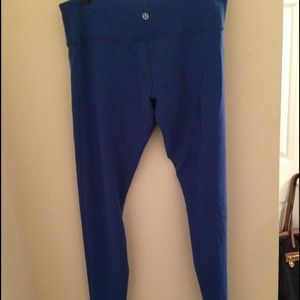 Lululemon Reversible Wunder Unders Blue/Black Pant