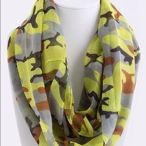 Watercolor Infinity Scarf - Yellow
