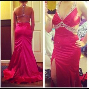 Long prom dress.
