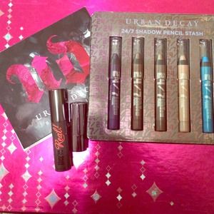 Urban Decay Shadow Pencils Lipstick Mascara Bundle
